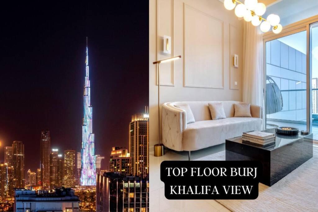 Luxury Top Floor Apt With Full Burj Khalifa View Apartment Dubai Exterior photo