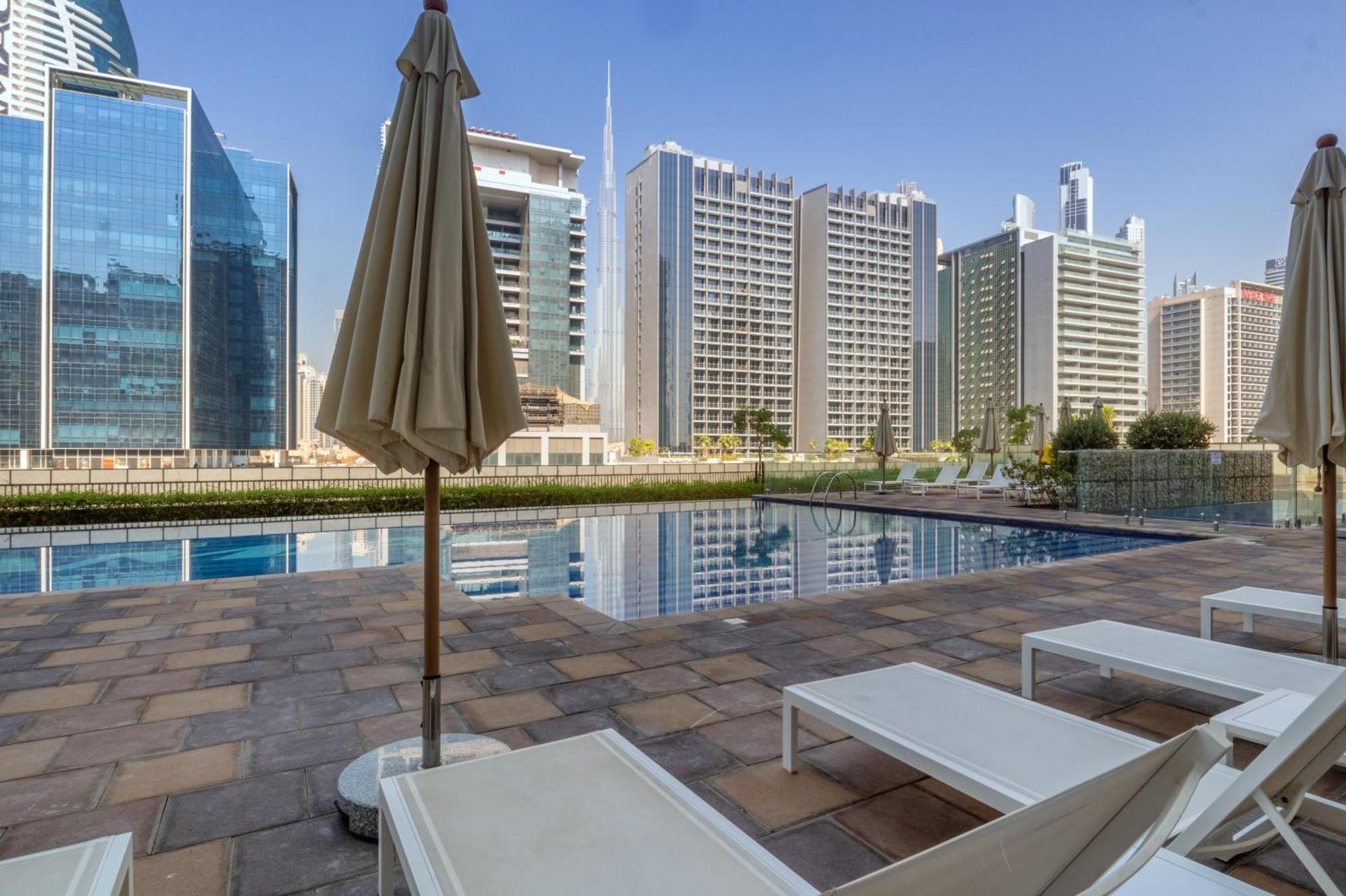 Luxury Top Floor Apt With Full Burj Khalifa View Apartment Dubai Exterior photo