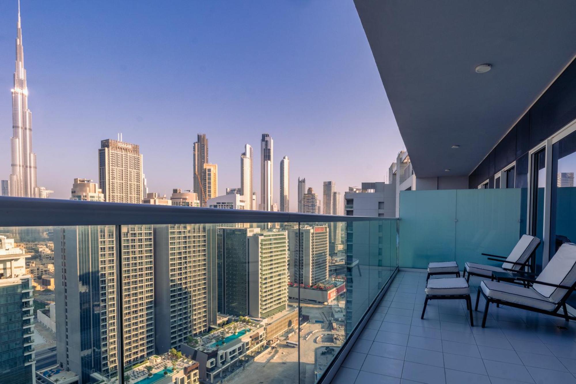 Luxury Top Floor Apt With Full Burj Khalifa View Apartment Dubai Exterior photo