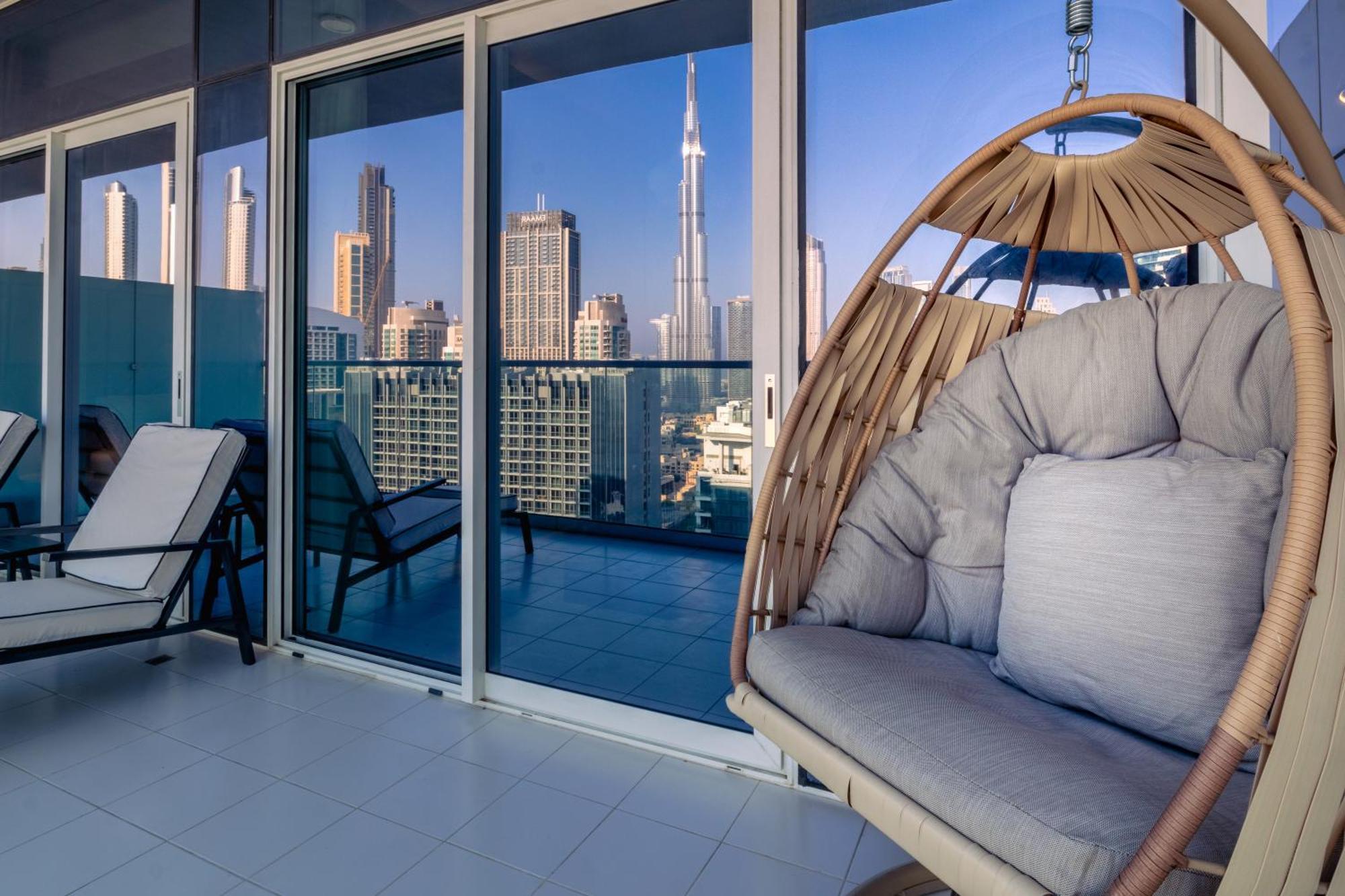 Luxury Top Floor Apt With Full Burj Khalifa View Apartment Dubai Exterior photo