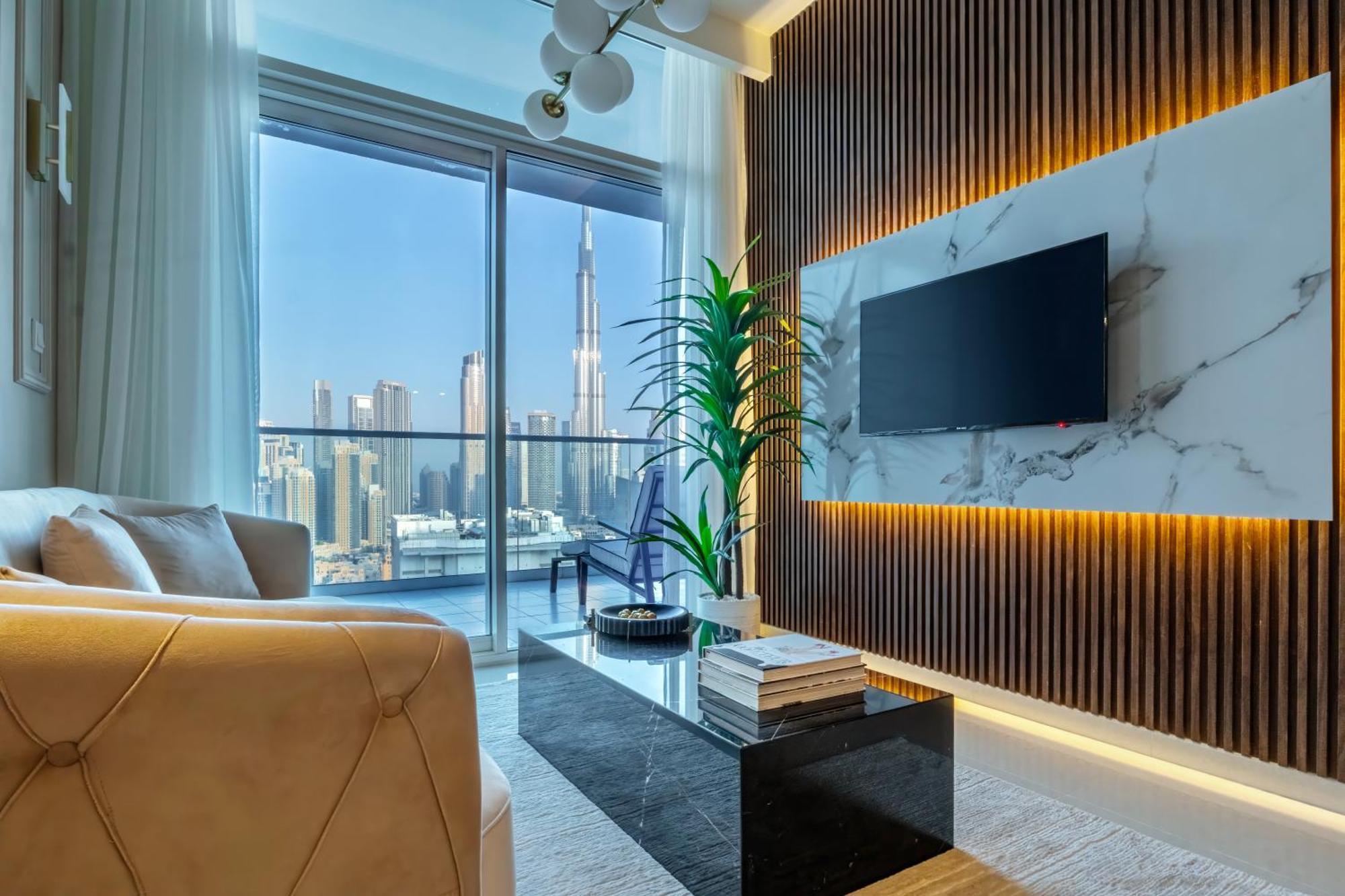 Luxury Top Floor Apt With Full Burj Khalifa View Apartment Dubai Exterior photo