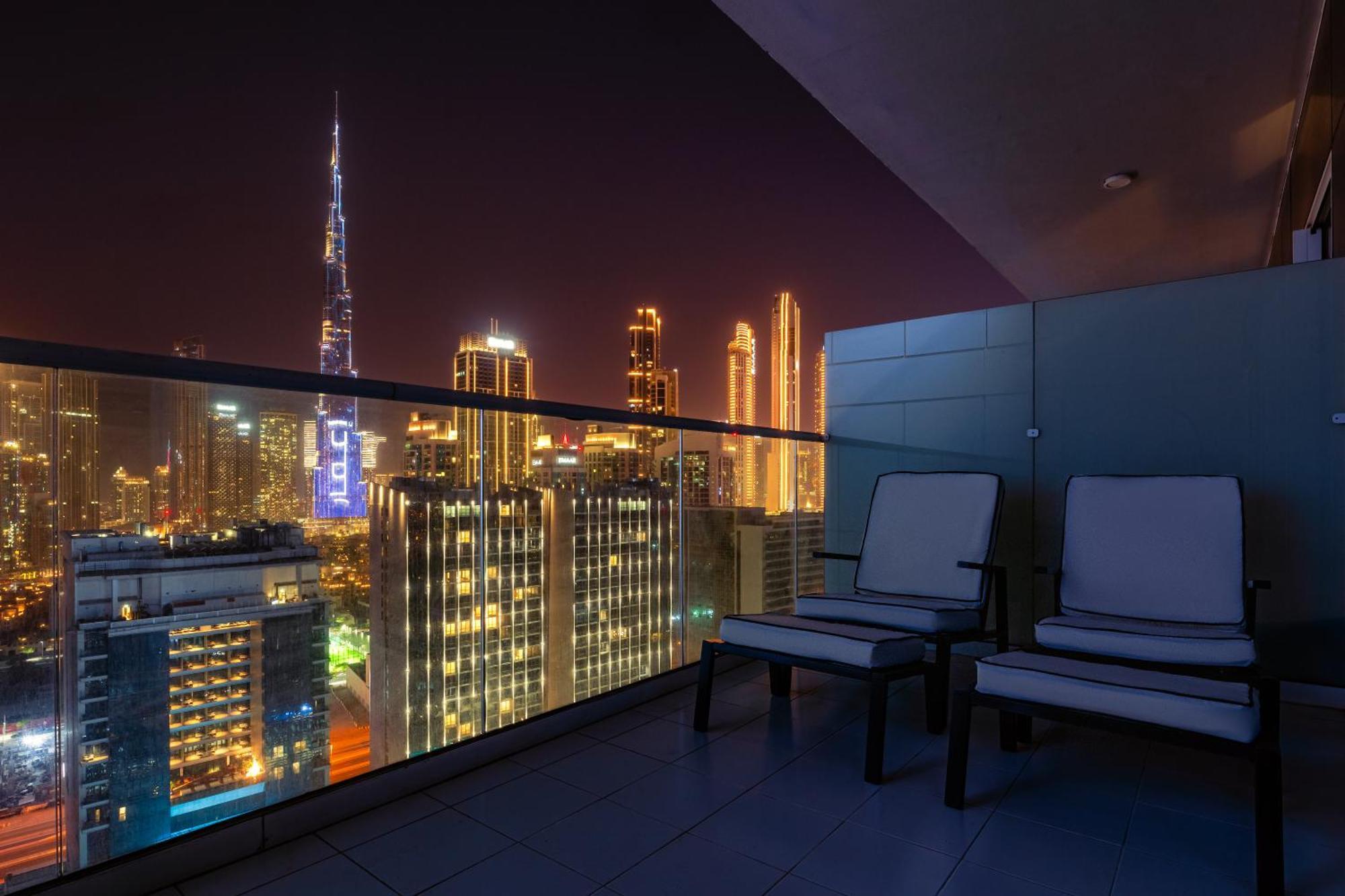 Luxury Top Floor Apt With Full Burj Khalifa View Apartment Dubai Exterior photo